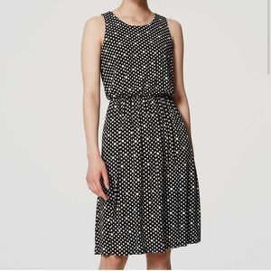 LOFT Dotted Blouson Dress